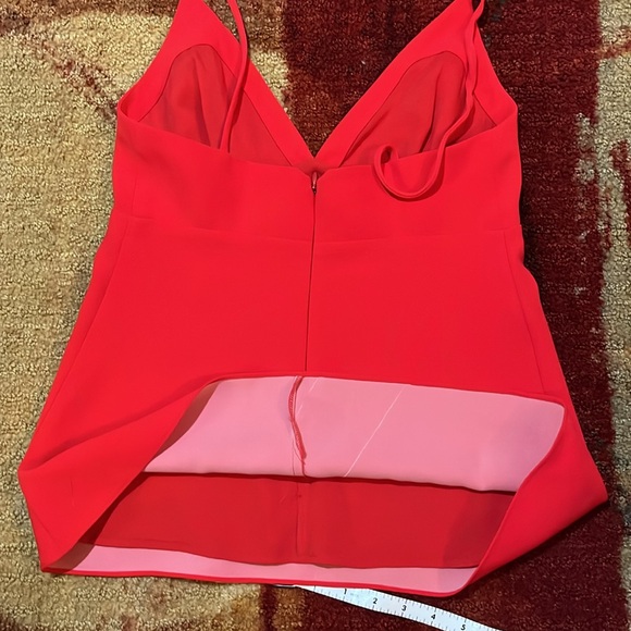Amanda Uprichard Red Fitted Backless Camisole - Picture 5 of 5